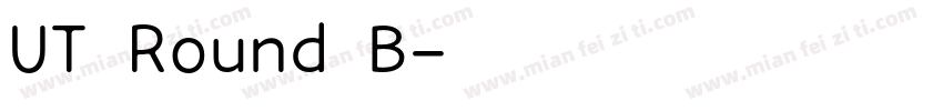 UT Round B字体转换